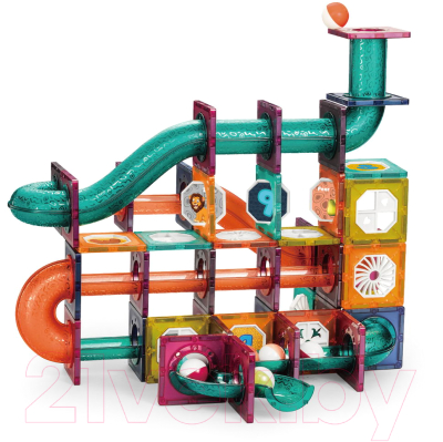 Конструктор магнитный Pituso С шариками / HW21005981 (112эл)