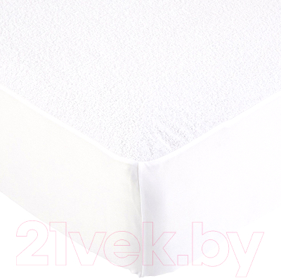 Наматрасник защитный Luxsonia Caress Непромокаемый 200x200x30 (белый) - фото