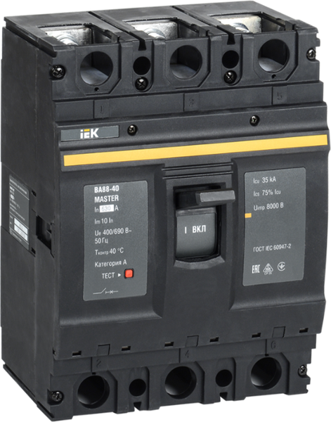 Выключатель автоматический IEK ВА88-40 3Р 630А 35кА / SVA50-3-0630-02 - фото