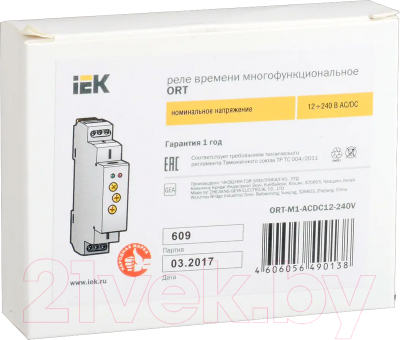 Реле времени IEK ORT-M1-ACDC12-240V