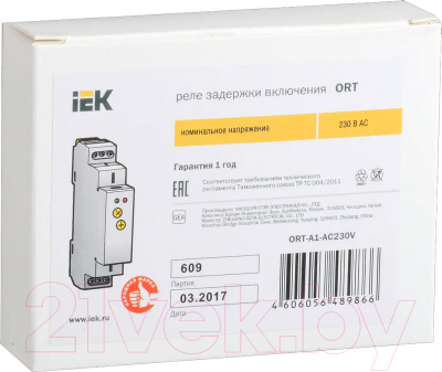 Реле времени IEK ORT-A1-AC230V