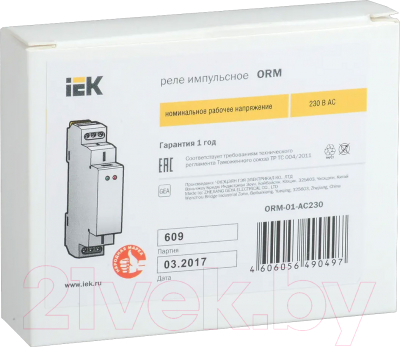Реле импульсное IEK ORM-01-AC230