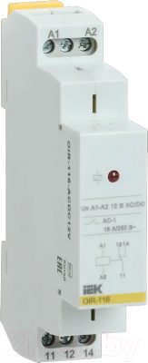 Реле промежуточное IEK OIR-116-ACDC12V - фото