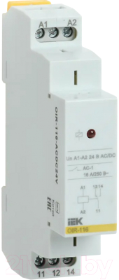 Реле промежуточное IEK OIR-116-ACDC24V - фото
