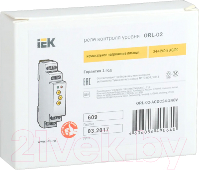 Реле уровня IEK ORL-02-ACDC24-240V