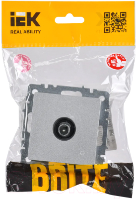 Розетка IEK Brite BR-A10-P-K47