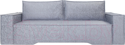 Диван KRONES Цезарь 4 Lux (велюр серый) - фото