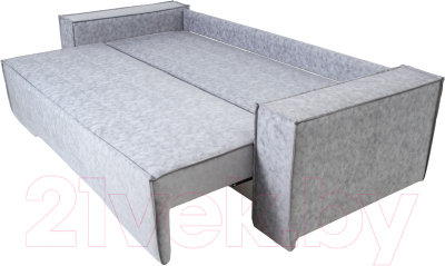 Диван KRONES Цезарь 4 Lux (велюр серый)