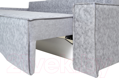 Диван KRONES Цезарь 4 Lux (велюр серый)