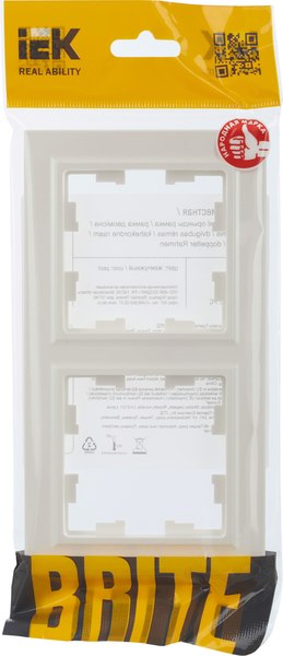 Рамка для выключателей и розеток IEK Brite BR-M22-K36
