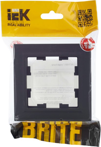 Рамка для выключателей и розеток IEK Brite / BR-M12-44-K53