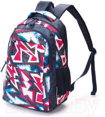 Школьный рюкзак Torber Class X +пенал / T2602-NAV-BLU-P (темно-синий/розовый)