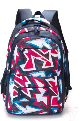 Школьный рюкзак Torber Class X +пенал / T2602-NAV-BLU-P (темно-синий/розовый)