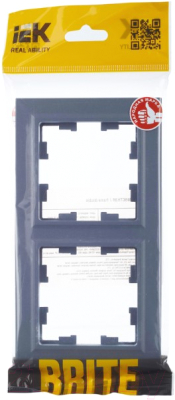 Рамка для выключателей и розеток IEK Brite BR-M22-K35