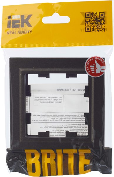 Рамка для выключателей и розеток IEK Brite BR-M12-K45