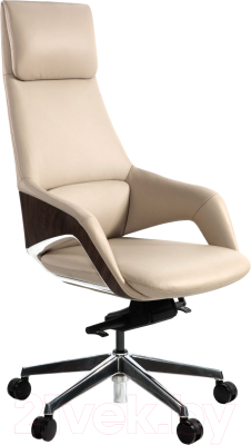 Кресло офисное Norden Шопен / FK 0005-A Beige Leather - фото