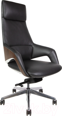 Кресло офисное Norden Шопен / FK 0005-A Black Leather - фото