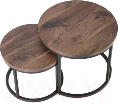 Комплект журнальных столиков Halmar Oreo / V-CH-OREO-LAW-ORZECHOWY - фото