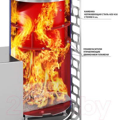 Печь-каменка Everest Steam Master 24 INOX (210М)