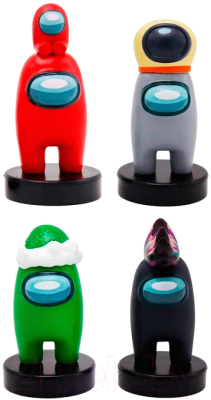 Набор фигурок коллекционных Among Us Герой в зеленой шапке / AU5330C - фото