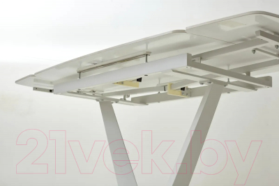 Обеденный стол M-City Alatri 120 Gloss / 614M04391 (Staturio White Solid Ceramic/White)