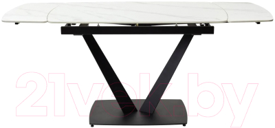 Обеденный стол M-City Alatri 120 Matt / 614M04390 (White Marble Solid Ceramic/Black)