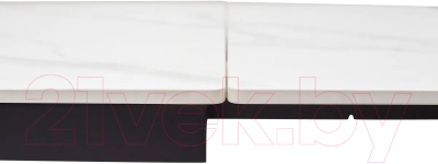 Обеденный стол M-City Livorno 180 Matt / 614M04282 (White Marble Solid Ceramic/Black)