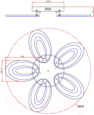 Потолочный светильник ESCADA 10211/5LED