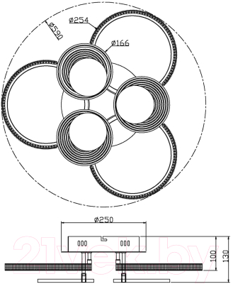 Потолочный светильник ESCADA 10232/6LED