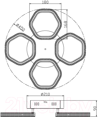 Потолочный светильник ESCADA 10263/4LED