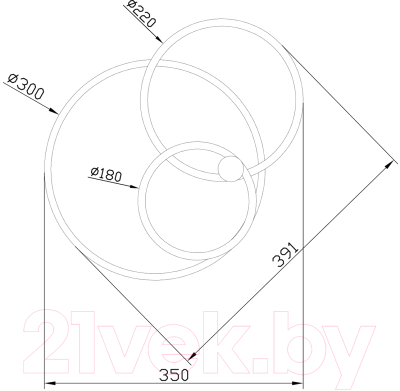 Потолочный светильник ESCADA 10213/2LED BL