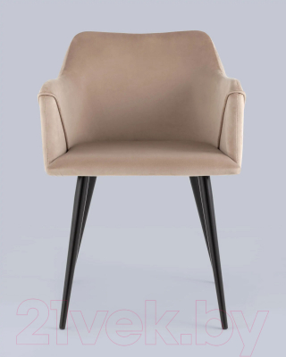 Стул Stool Group Джоэл с подлокотниками / vd-joel-b5 (велюр бежевый)