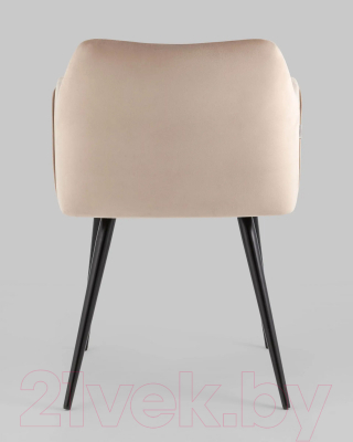 Стул Stool Group Джоэл с подлокотниками / vd-joel-b5 (велюр бежевый)