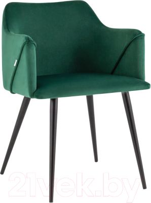 Стул Stool Group Джоэл с подлокотниками / vd-joel-b19 (велюр зеленый) - фото