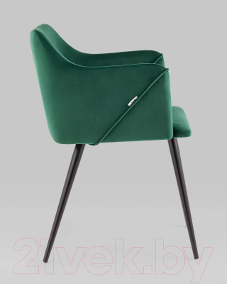 Стул Stool Group Джоэл с подлокотниками / vd-joel-b19 (велюр зеленый)