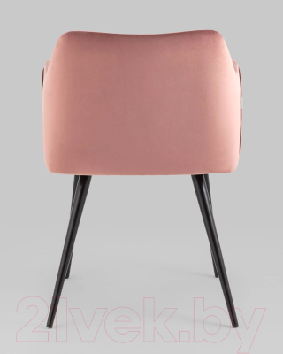 Стул Stool Group Джоэл с подлокотниками / vd-joel-b15 (велюр пыльно-розовый)