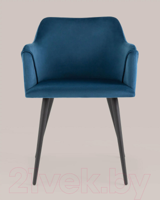 Стул Stool Group Джоэл с подлокотниками / vd-joel-b29 (велюр синий)
