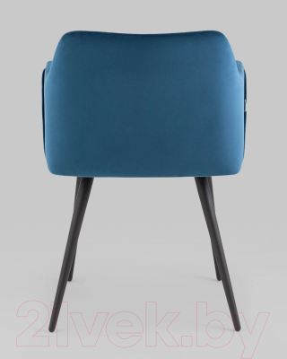 Стул Stool Group Джоэл с подлокотниками / vd-joel-b29 (велюр синий)