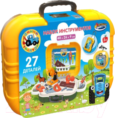 Набор инструментов игрушечный Играем вместе Синий трактор / 2105K129-R - фото