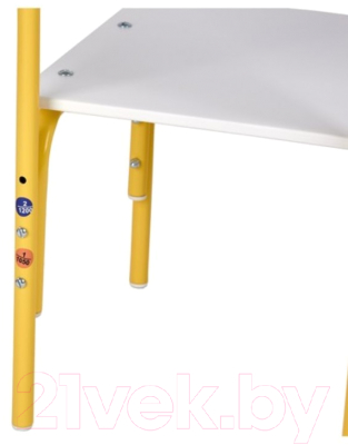Стул детский Фея Мой малыш / 0002742.29 (белый/желтый)