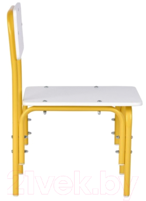 Стул детский Фея Мой малыш / 0002742.29 (белый/желтый)