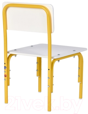 Стул детский Фея Мой малыш / 0002742.29 (белый/желтый)