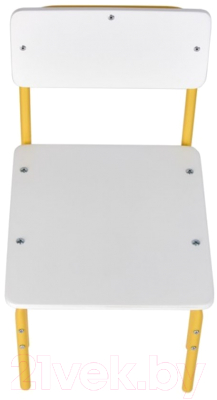 Стул детский Фея Мой малыш / 0002742.29 (белый/желтый)