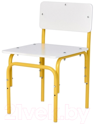 Стул детский Фея Мой малыш / 0002742.29 (белый/желтый)