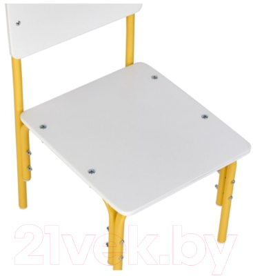 Стул детский Фея Мой малыш / 0002742.29 (белый/желтый)