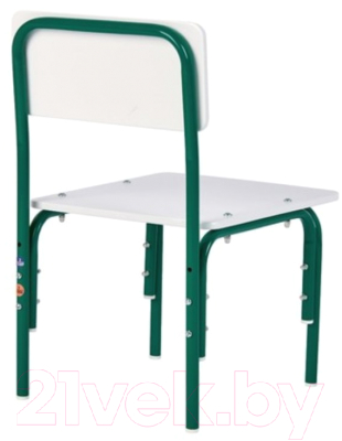 Стул детский Фея Мой малыш / 0002742.26 (белый/зеленый)