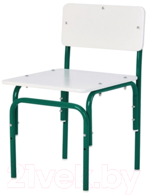 Стул детский Фея Мой малыш / 0002742.26 (белый/зеленый)