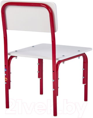Стул детский Фея Мой малыш / 0002742.28 (белый/красный)