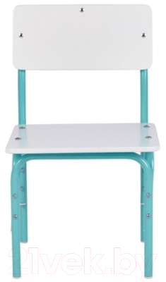 Стул детский Фея Мой малыш / 0002742.31 (белый/лазурный)