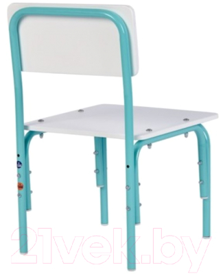 Стул детский Фея Мой малыш / 0002742.31 (белый/лазурный)